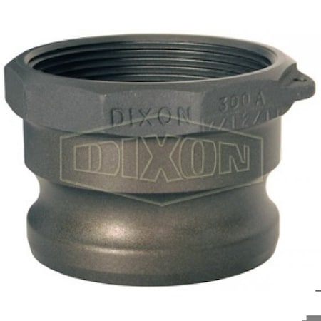Dixon Boss-Lock Type A Cam and Groove Adapter, 1-1/2 in, Male Adapter x FNPT, Aluminum 150-A-ALH